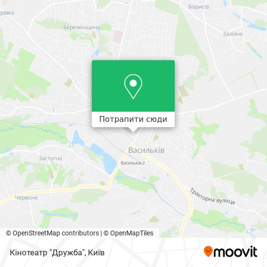 Карта Кінотеатр "Дружба"
