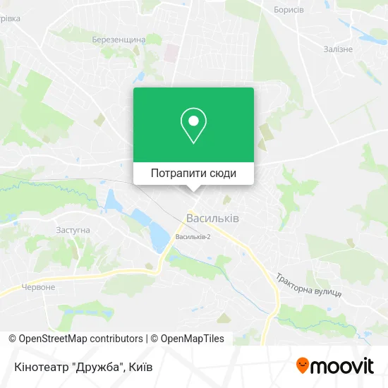 Карта Кінотеатр "Дружба"