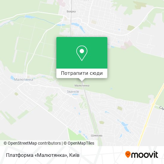 Карта Платформа «Малютянка»
