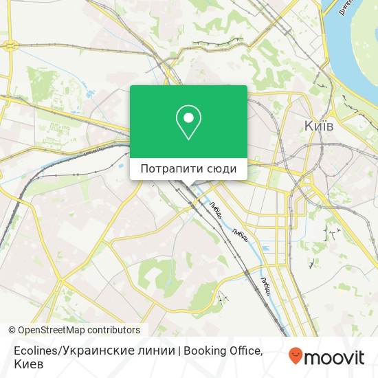 Карта Ecolines / Украинские линии | Booking Office