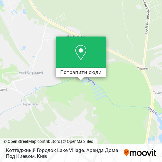 Карта Коттеджный Городок Lake Village. Аренда Дома Под Киевом