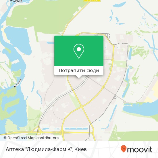 Карта Аптека "Людмила-Фарм К"