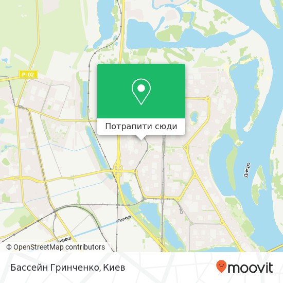 Карта Бассейн Гринченко