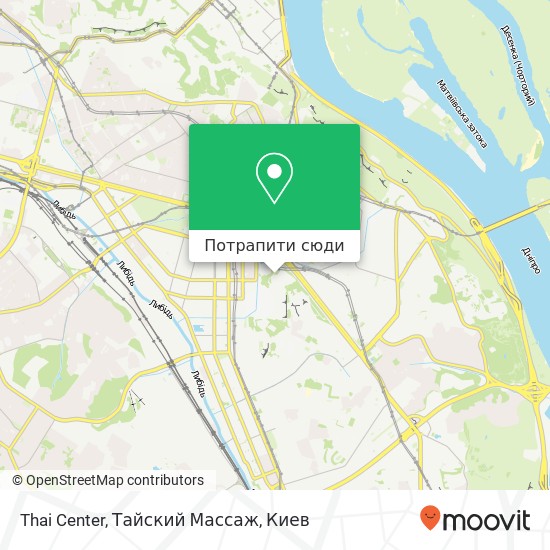 Карта Thai Center, Тайский Массаж