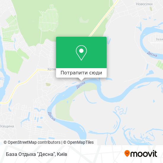 Карта База Отдыха "Десна"
