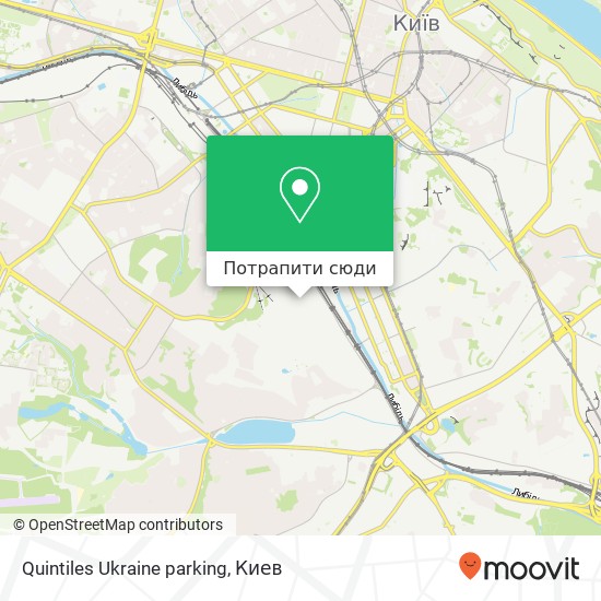 Карта Quintiles Ukraine parking