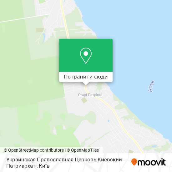 Карта Украинская Православная Церковь Киевский Патриархат.
