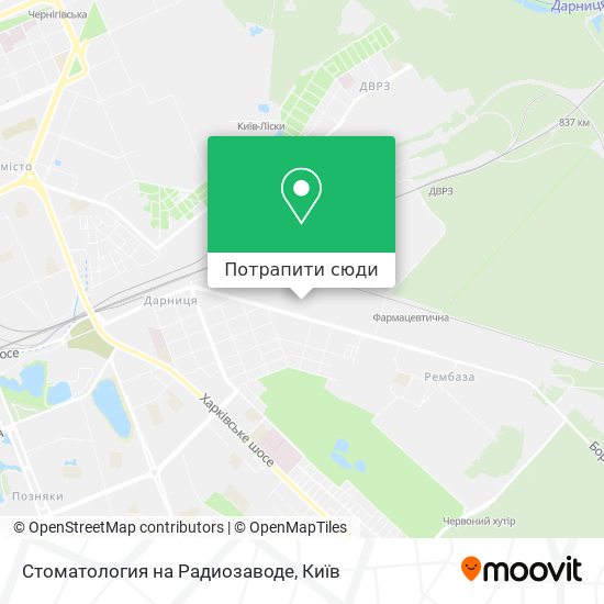 Карта Стоматология на Радиозаводе