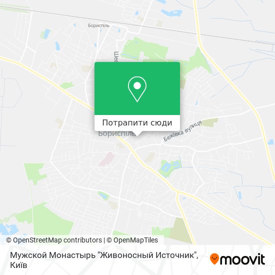 Карта Мужской Монастырь "Живоносный Источник"