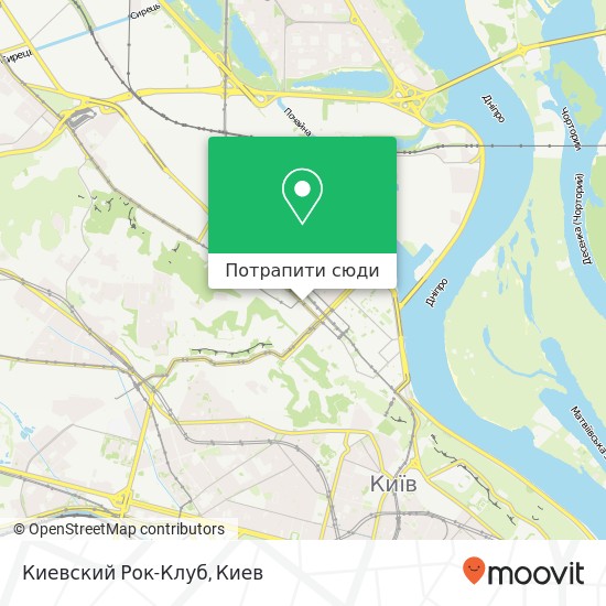 Карта Киевский Рок-Клуб