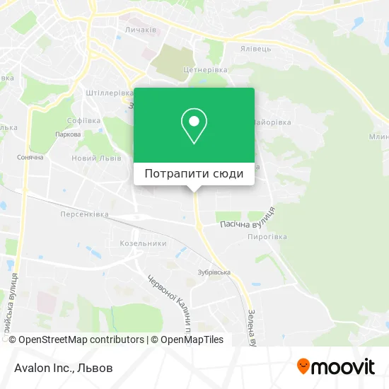 Карта Avalon Inc.