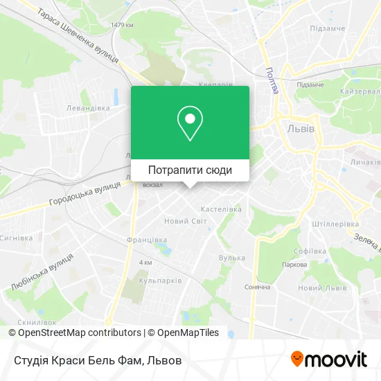 Карта Студія Краси  Бель Фам