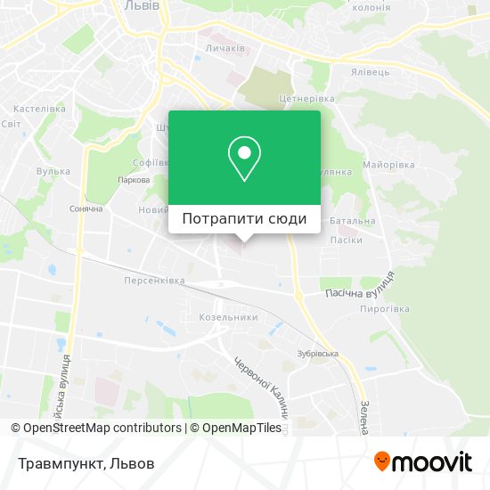 Карта Травмпункт