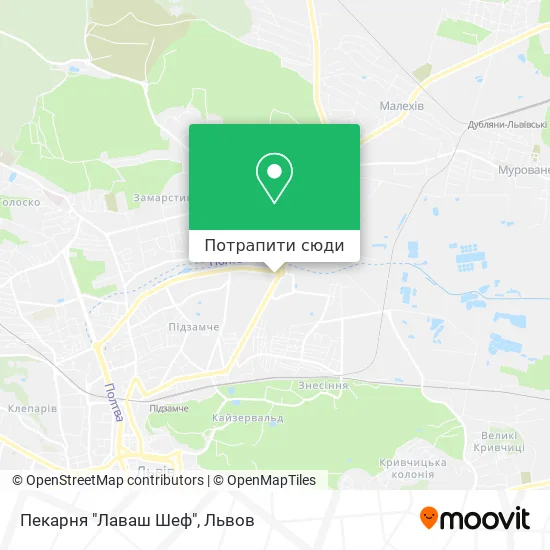 Карта Пекарня "Лаваш Шеф"