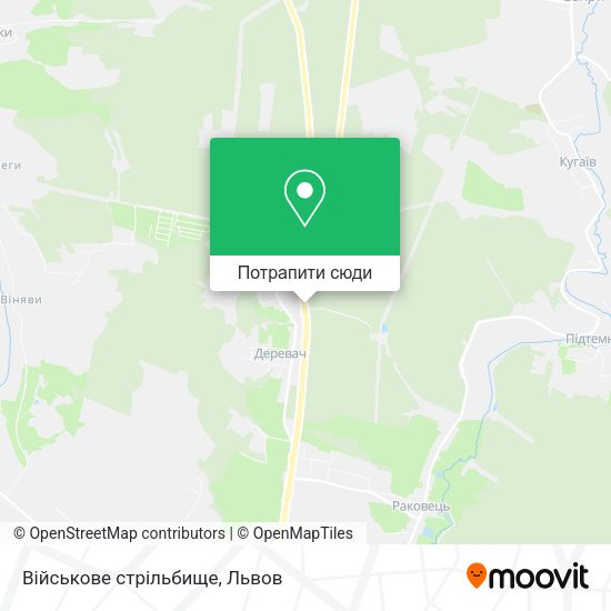 Карта Військове стрільбище