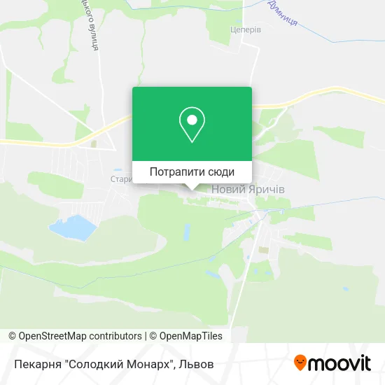 Карта Пекарня "Солодкий Монарх"