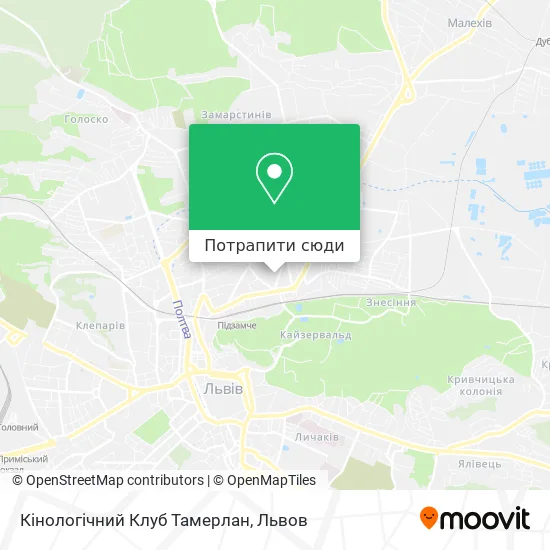 Карта Кінологічний Клуб Тамерлан