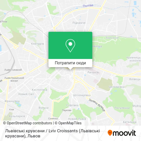 Карта Львівські круасани / Lviv Croissants
