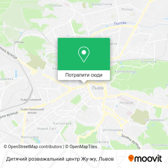 Карта Дитячий розважальний центр Жу-жу