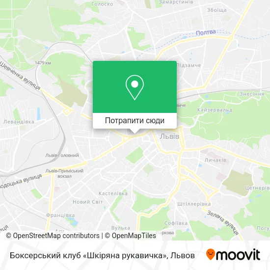 Карта Боксерський клуб «Шкіряна рукавичка»