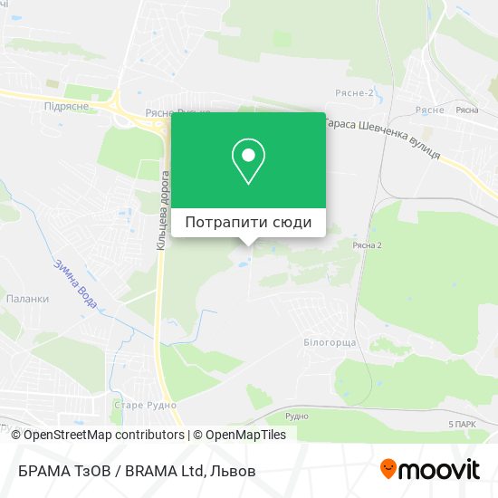 Карта БРАМА ТзОВ / BRAMA Ltd