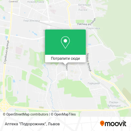 Карта Аптека "Подорожник"