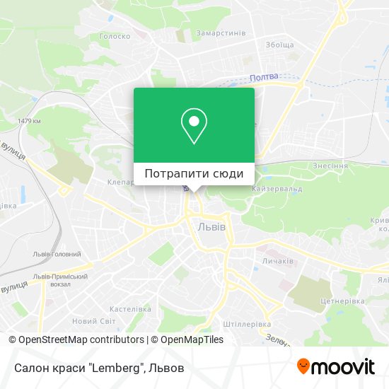 Карта Салон краси "Lemberg"