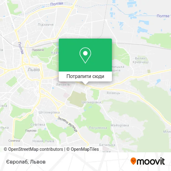 Карта Євролаб