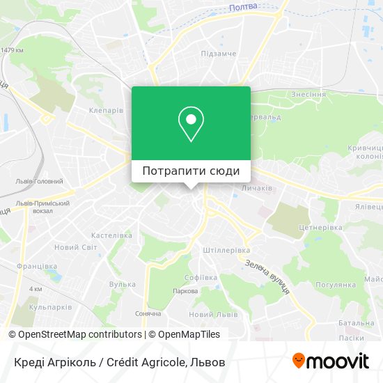 Карта Креді Агріколь / Crédit Agricole