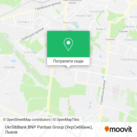 Карта UkrSibBank BNP Paribas Group (УкрСиббанк)