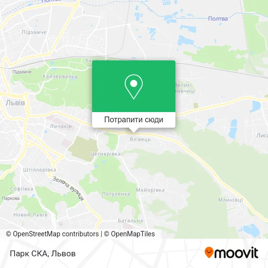 Карта Парк СКА