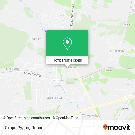 Карта Старе Рудно