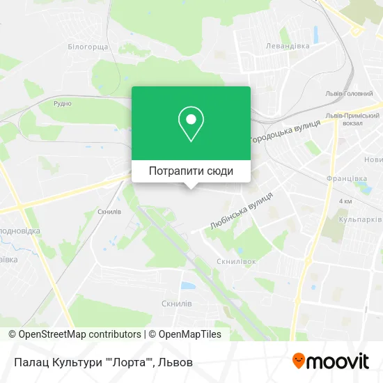 Карта Палац Культури ""Лорта""