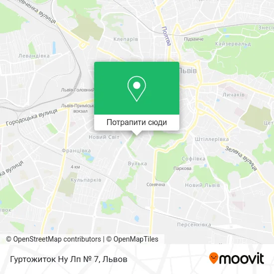 Карта Гуртожиток Ну Лп № 7