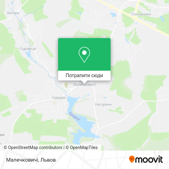 Карта Малечковичі