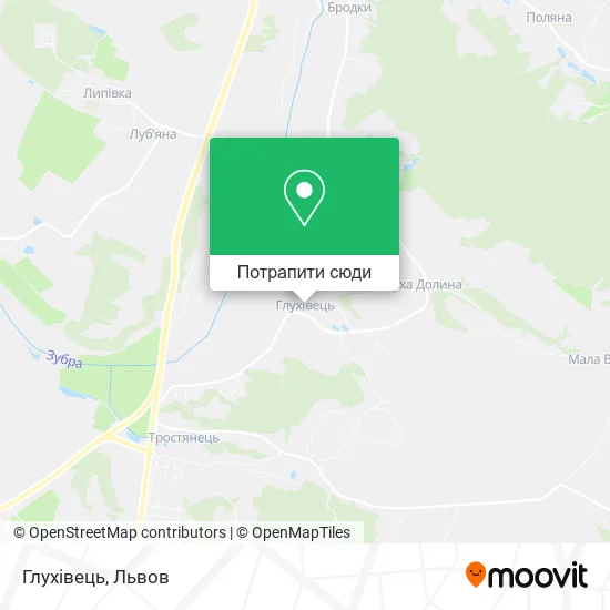 Карта Глухівець