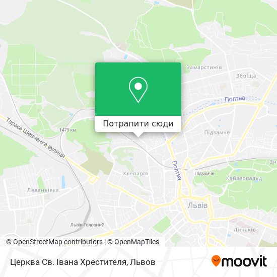 Карта Церква Св. Івана Хрестителя