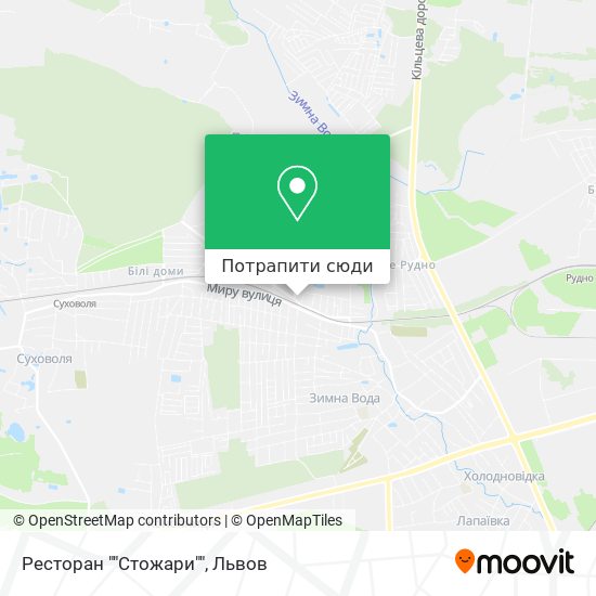 Карта Ресторан ""Стожари""