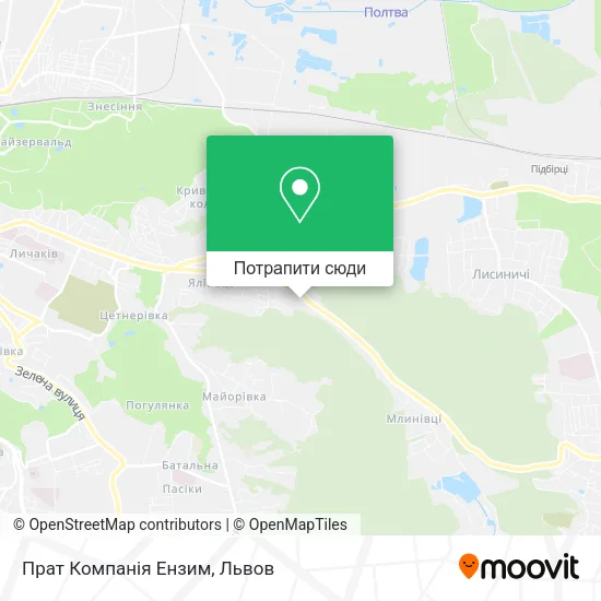 Карта Прат Компанія Ензим