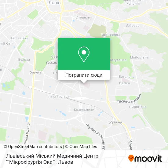 Карта Львівський Міський Медичний Центр ""Мікрохірургія Ока""