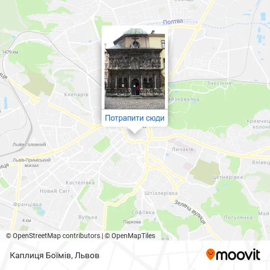 Карта Каплиця Боїмів