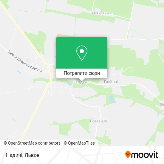 Карта Надичі