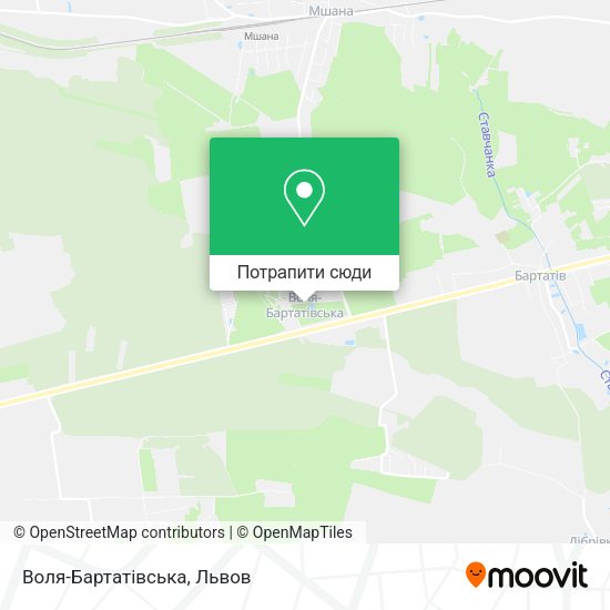 Карта Воля-Бартатівська