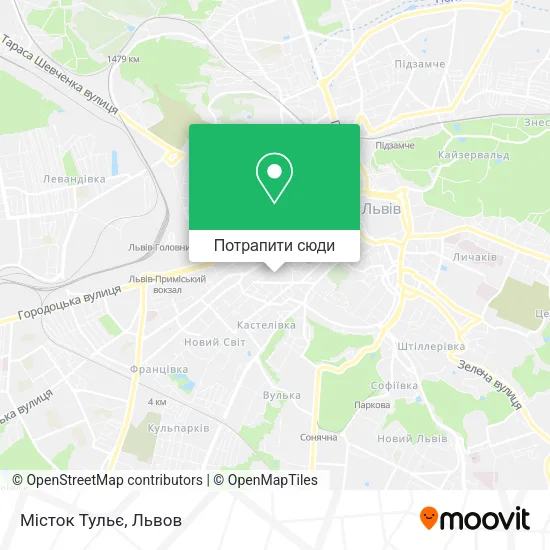 Карта Місток Тульє