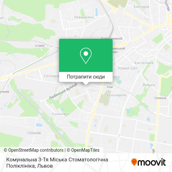 Карта Комунальна 3-Тя Міська Стоматологічна Поліклініка