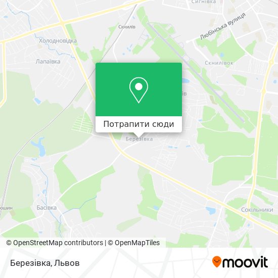 Карта Березівка