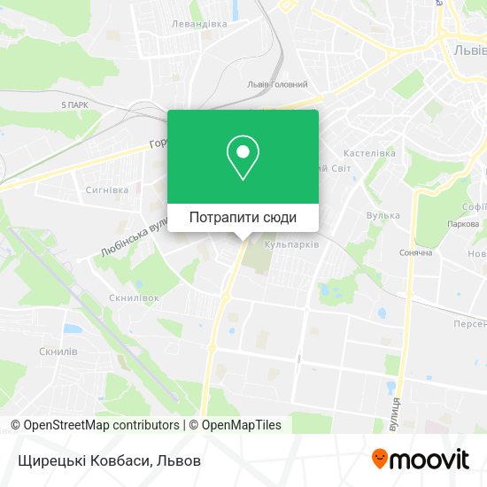 Карта Щирецькі Ковбаси