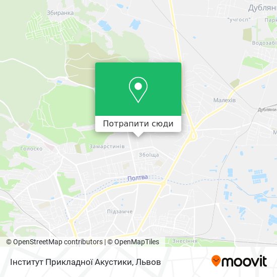 Карта Інститут Прикладної Акустики