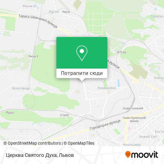 Карта Церква Святого Духа