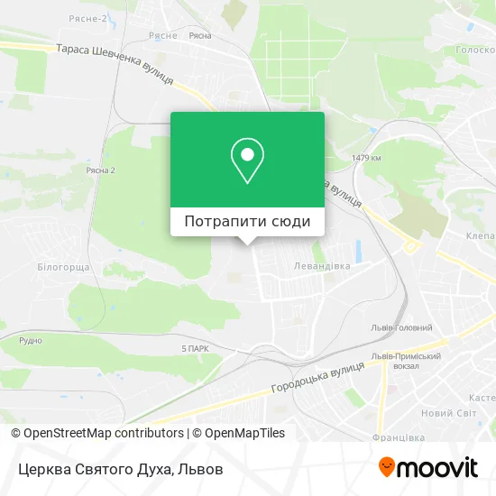 Карта Церква Святого Духа